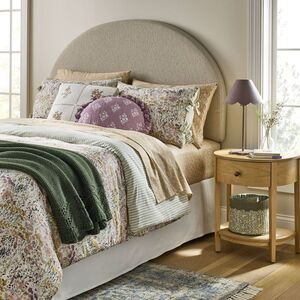 2pc Twin/Twin Extra Long Reversible Floral and Stripe Comforter Set Pink/Green